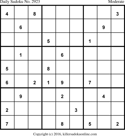 Killer Sudoku for 3/4/2016