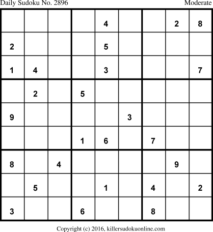 Killer Sudoku for 2/6/2016