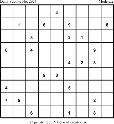 Killer Sudoku for 3/5/2016