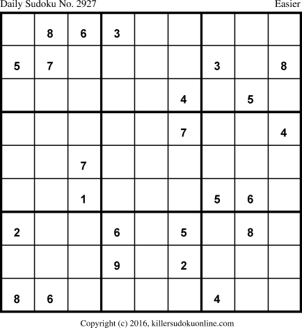 Killer Sudoku for 3/8/2016