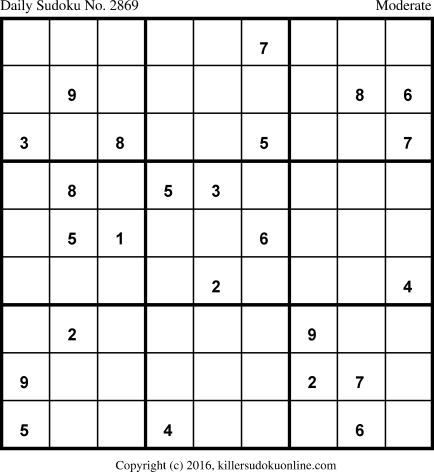 Killer Sudoku for 1/10/2016