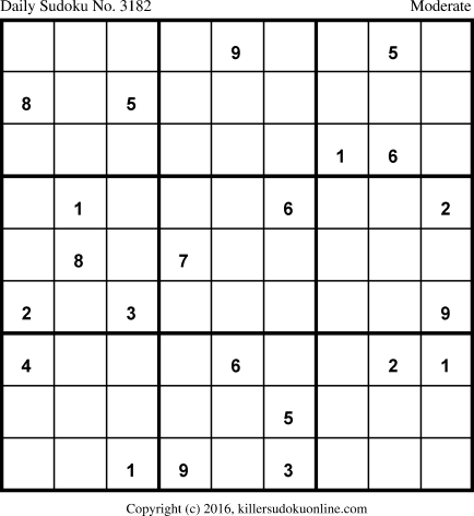 Killer Sudoku for 11/18/2016