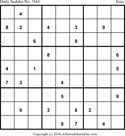 Killer Sudoku for 10/28/2016