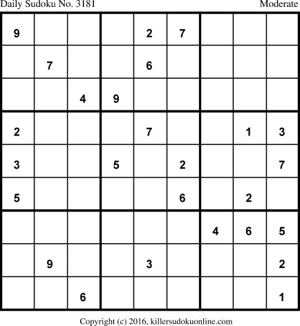 Killer Sudoku for 11/17/2016
