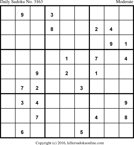 Killer Sudoku for 10/30/2016