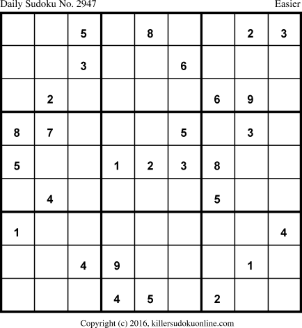 Killer Sudoku for 3/28/2016