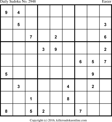 Killer Sudoku for 3/29/2016