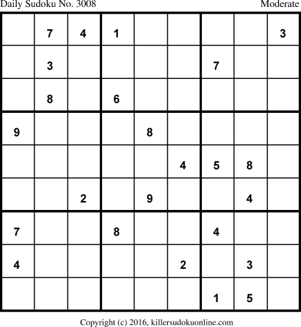 Killer Sudoku for 5/28/2016