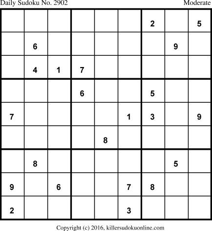 Killer Sudoku for 2/12/2016