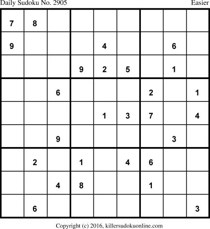 Killer Sudoku for 2/15/2016