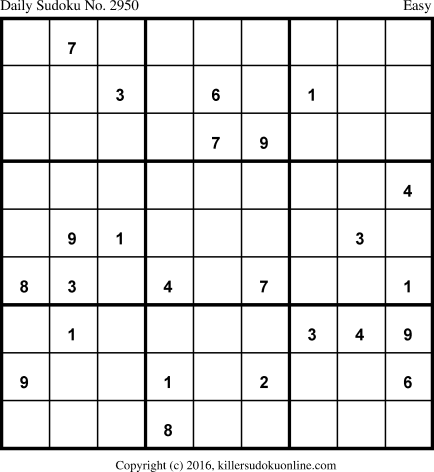 Killer Sudoku for 3/31/2016