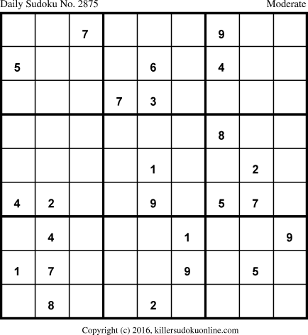 Killer Sudoku for 1/16/2016