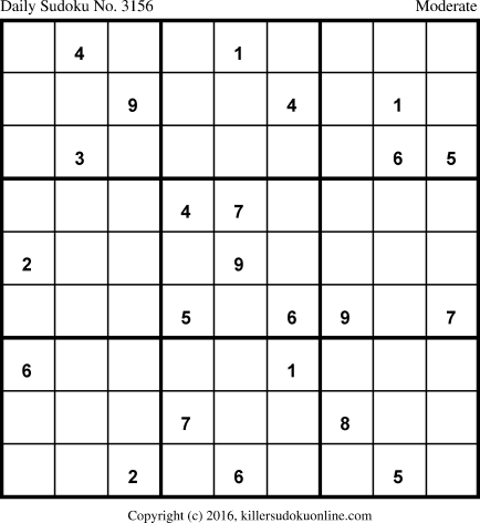 Killer Sudoku for 10/23/2016