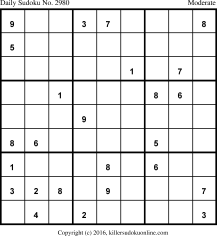 Killer Sudoku for 4/30/2016