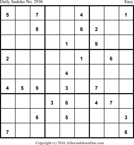 Killer Sudoku for 3/17/2016