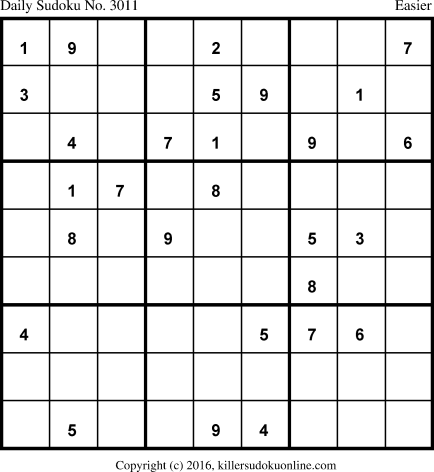 Killer Sudoku for 5/31/2016