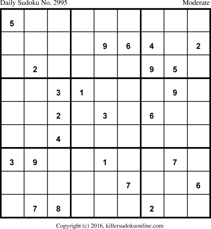 Killer Sudoku for 5/15/2016