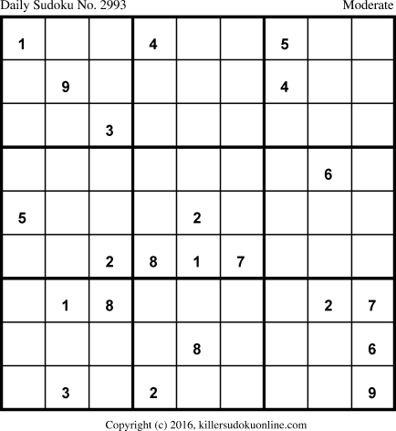 Killer Sudoku for 5/13/2016