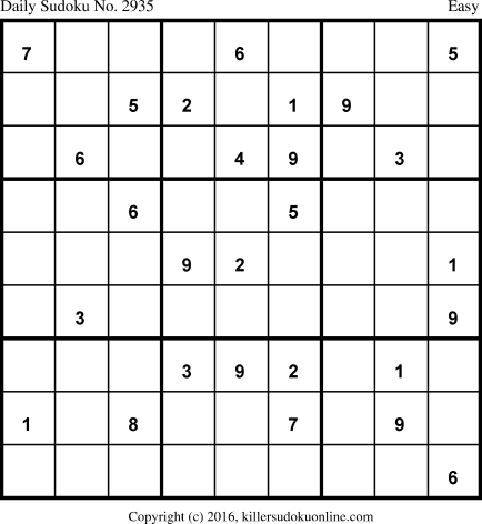 Killer Sudoku for 3/16/2016
