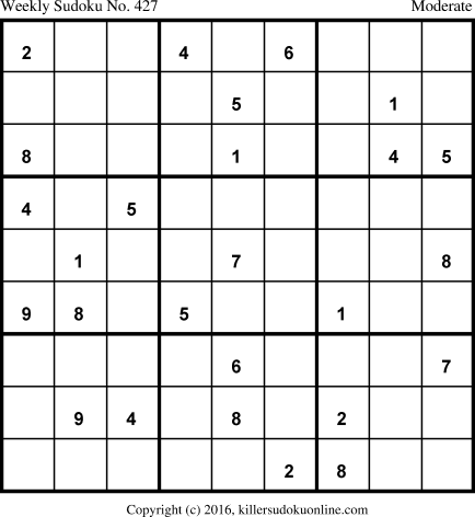 Killer Sudoku for 5/9/2016