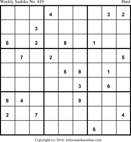 Killer Sudoku for 3/14/2016