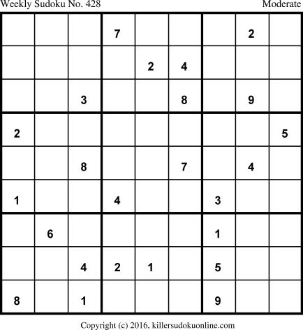 Killer Sudoku for 5/16/2016