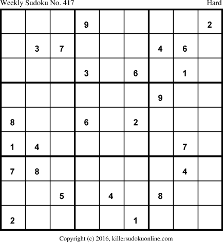 Killer Sudoku for 2/29/2016