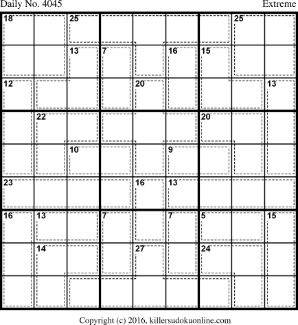 Killer Sudoku for 1/14/2017