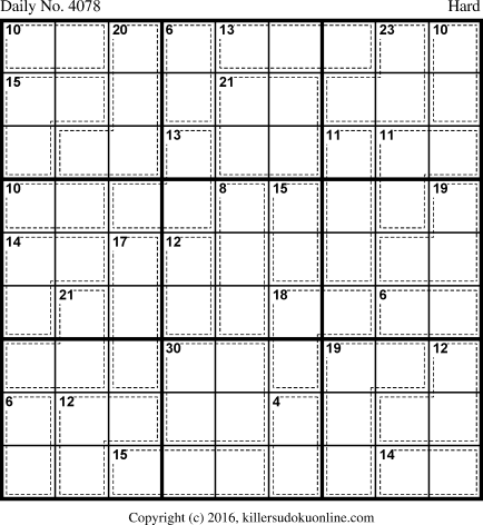 Killer Sudoku for 2/16/2017