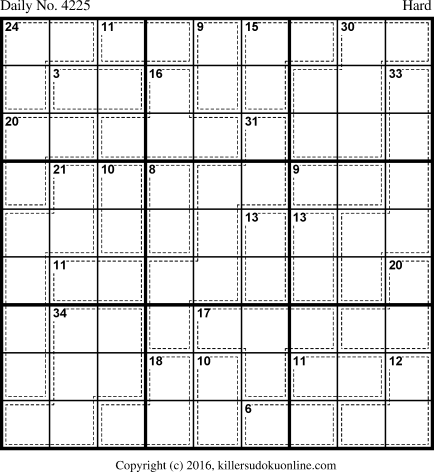 Killer Sudoku for 7/13/2017
