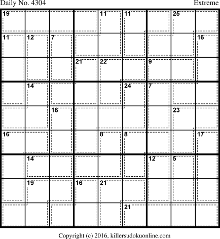 Killer Sudoku for 9/30/2017