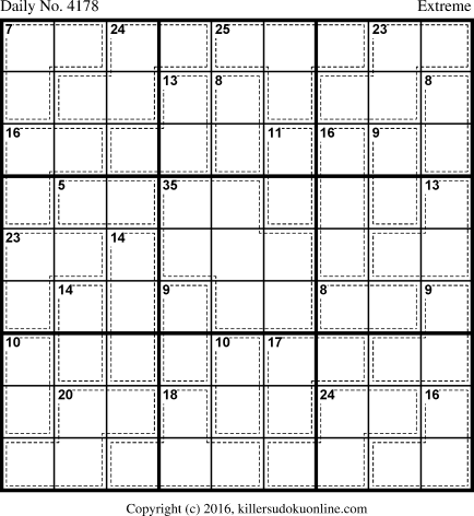 Killer Sudoku for 5/27/2017