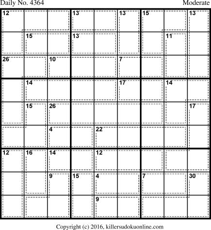 Killer Sudoku for 11/29/2017