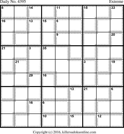Killer Sudoku for 12/30/2017