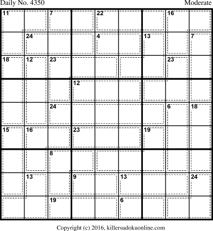 Killer Sudoku for 11/15/2017