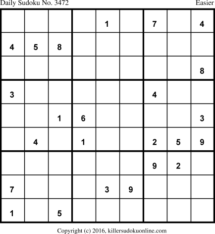 Killer Sudoku for 9/4/2017