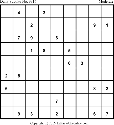 Killer Sudoku for 4/1/2017