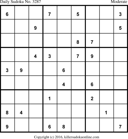 Killer Sudoku for 3/3/2017