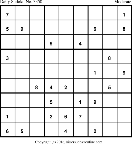 Killer Sudoku for 5/5/2017