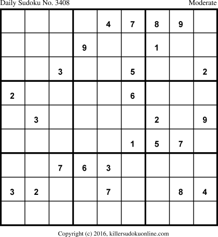 Killer Sudoku for 7/2/2017