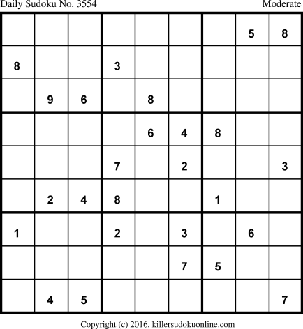 Killer Sudoku for 11/25/2017