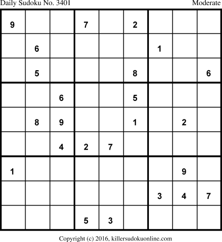 Killer Sudoku for 6/25/2017