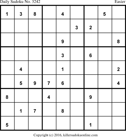 Killer Sudoku for 1/17/2017