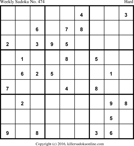 Killer Sudoku for 4/3/2017