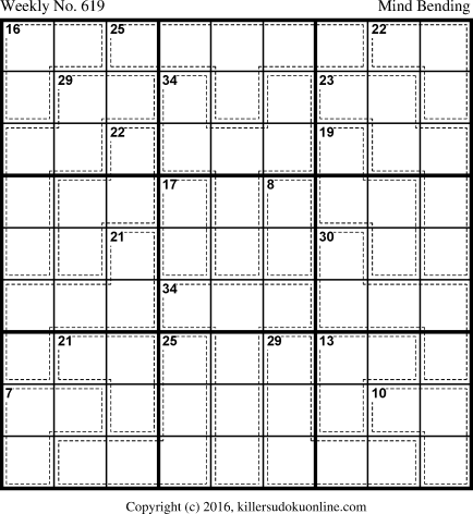 Killer Sudoku for 11/13/2017