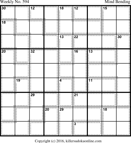 Killer Sudoku for 5/22/2017