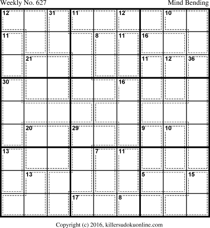 Killer Sudoku for 1/8/2018