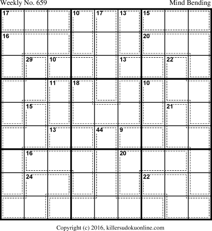 Killer Sudoku for 8/20/2018