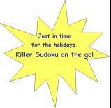 Stocking Stuffer? Killer Sudoku!