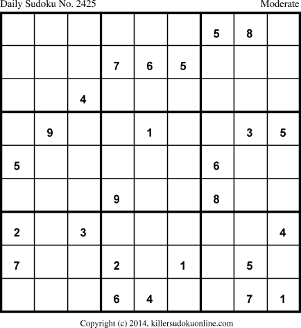 Killer Sudoku for 10/23/2014